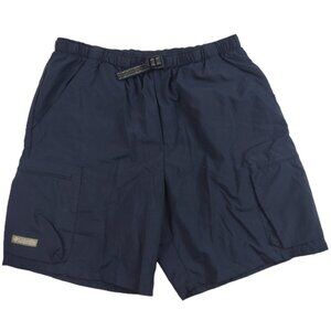 Columbia Outdoor Swim Shorts/Trunks Belted Briefs Liner Packable Blue Nylon
